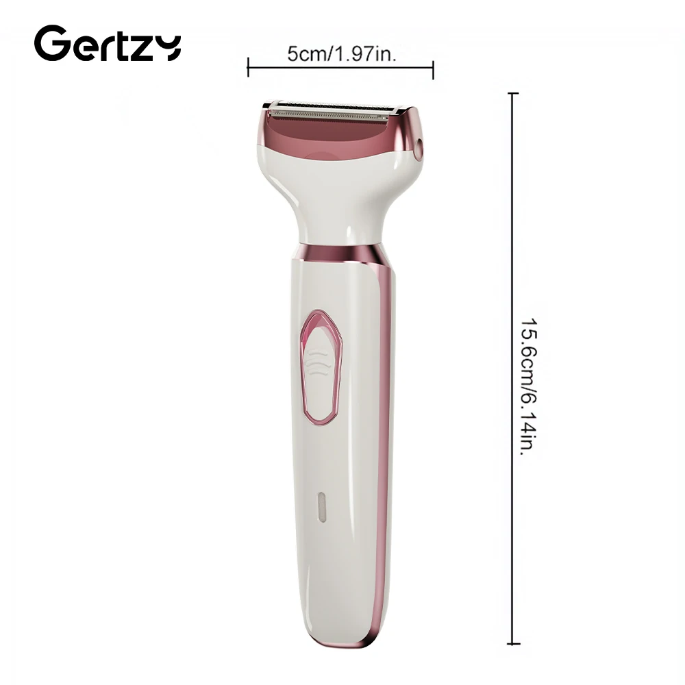 4-in-1 Rechargeable Electric Razor for Women - Face, Nose, Legs, Underarm, Bikini Trimmer - Image 3