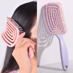 1Pcs Elastic Massage Comb - Hair Brush Scalp Massage