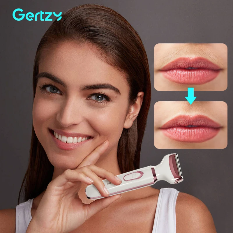 4-in-1 Rechargeable Electric Razor for Women - Face, Nose, Legs, Underarm, Bikini Trimmer - Image 2